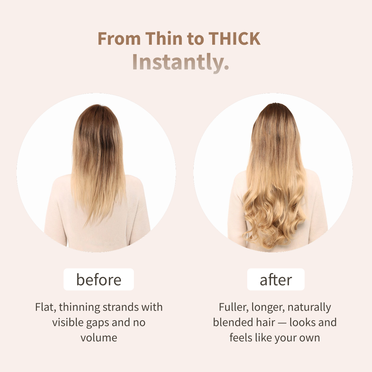 Invisible Seamless Blend Halo Hair Extension