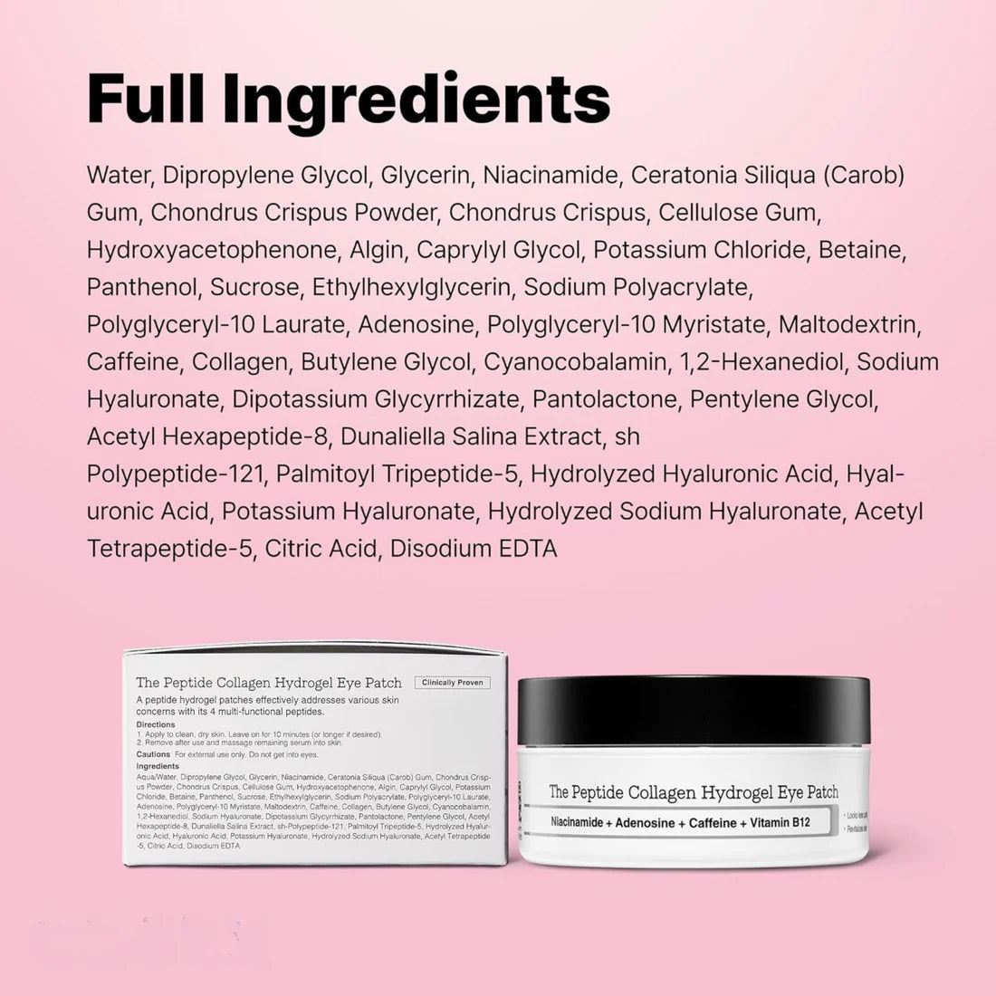 Peptide Collagen Hydrogel Eye Patch