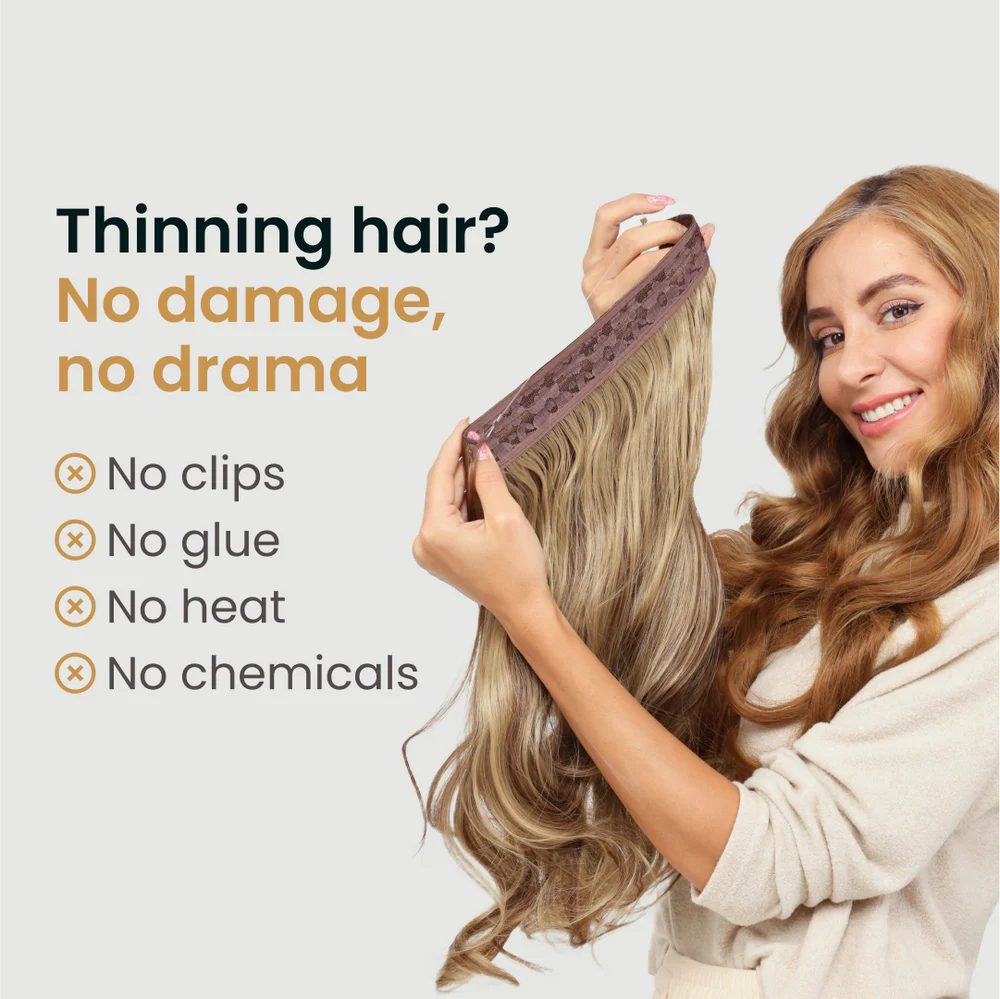 Invisible Seamless Blend Halo Hair Extension