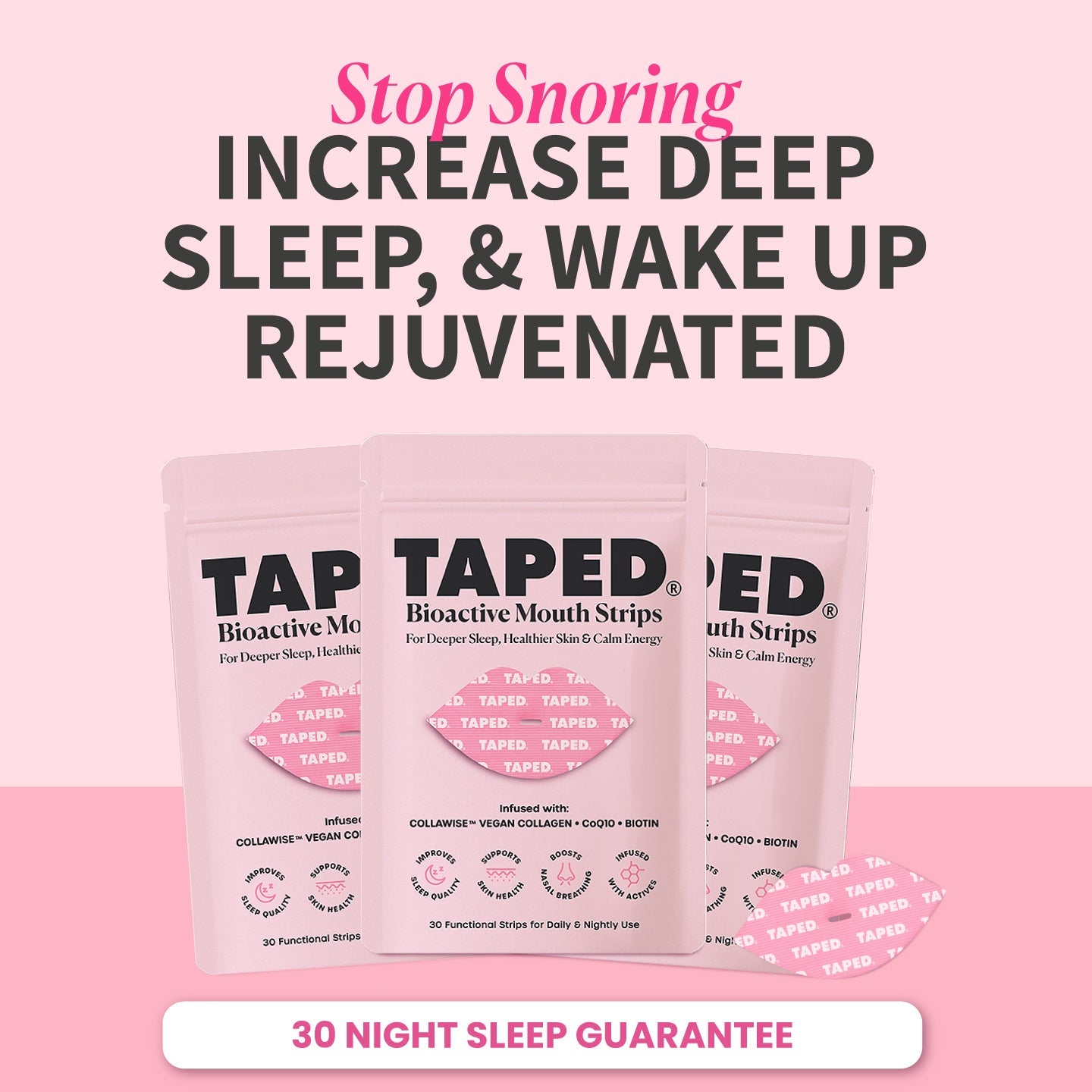 – Infused Mouth Tape for Sleep, Skin & Energy