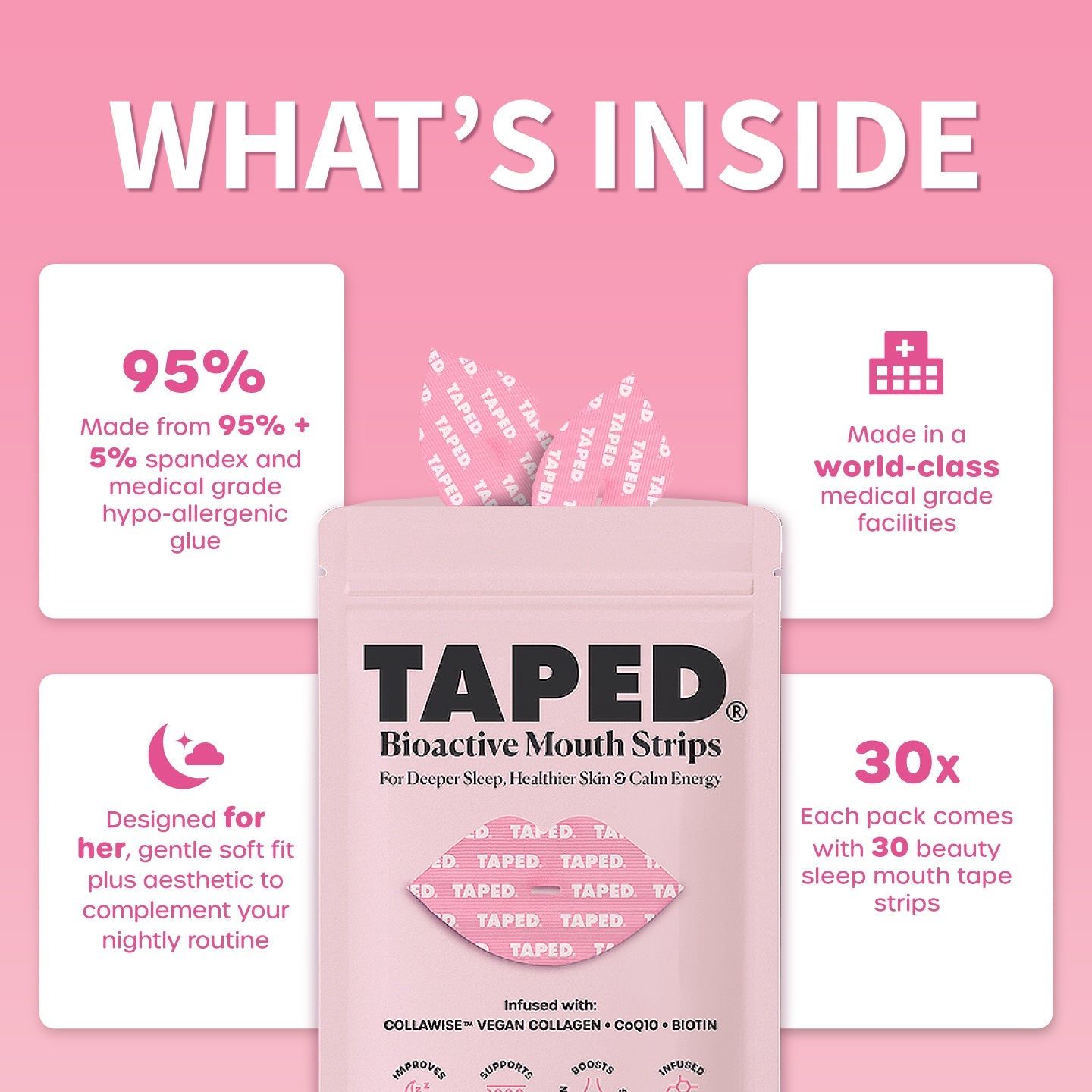 – Infused Mouth Tape for Sleep, Skin & Energy
