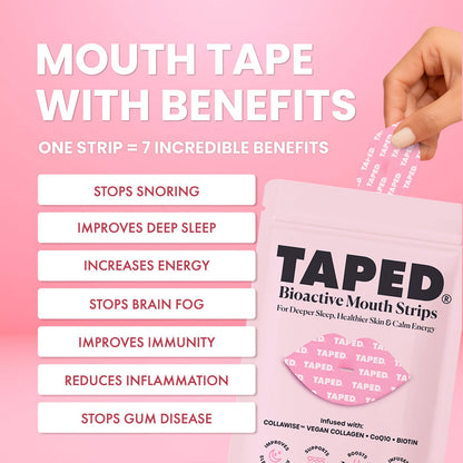 – Infused Mouth Tape for Sleep, Skin & Energy