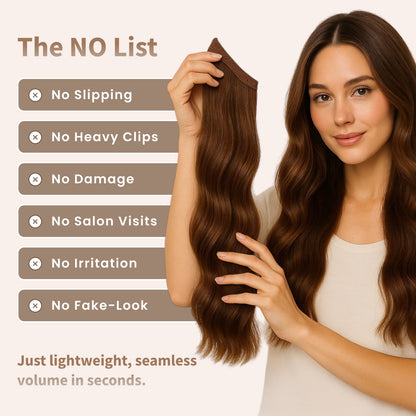 Invisible Seamless Blend Halo Hair Extension