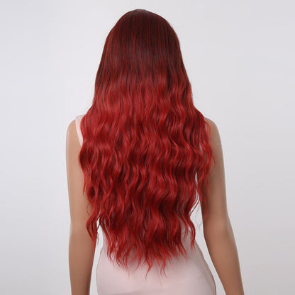 Long Wavy Ombre Red Synthetic Wigs 30" - BEAUTY BELLO®